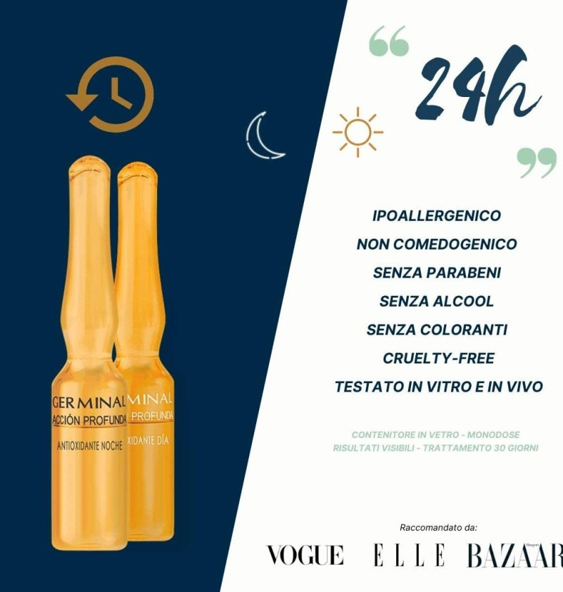 Germinal Acción Profunda Antioxidante Noche, 30 Ampollas. - Alter Cosmética