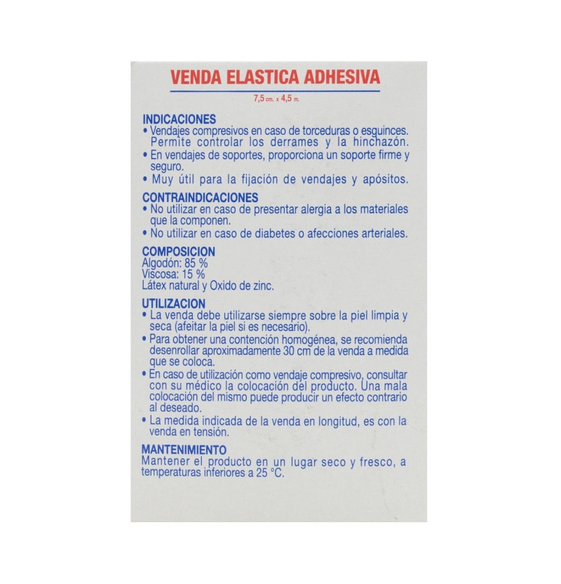 Venda Elastica Adhesiva - Farmalastic (1 Unidad 4,5 M X 7,5 Cm)