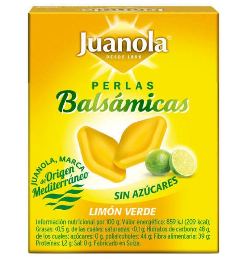 Juanola Perlas Limon Verde (1 Envase 25 g) - Farmaceutica Angelini S.a