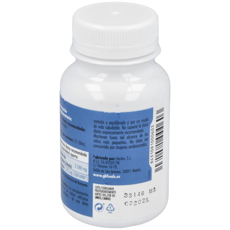 Quelato de Magnesio 800mg 100comp - Ghf