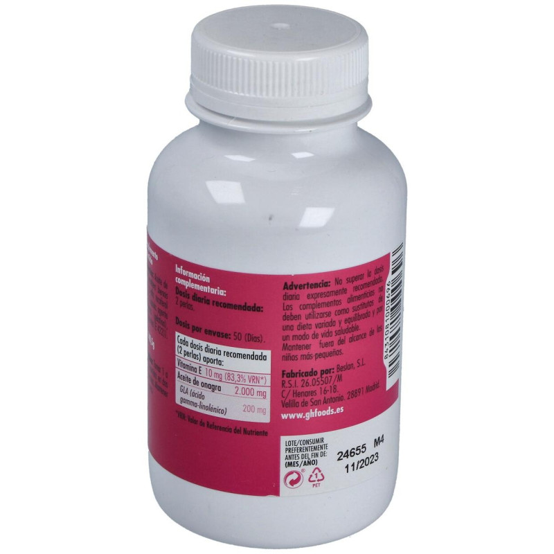 Onagra 1000mg 100 Perlas - Ghf