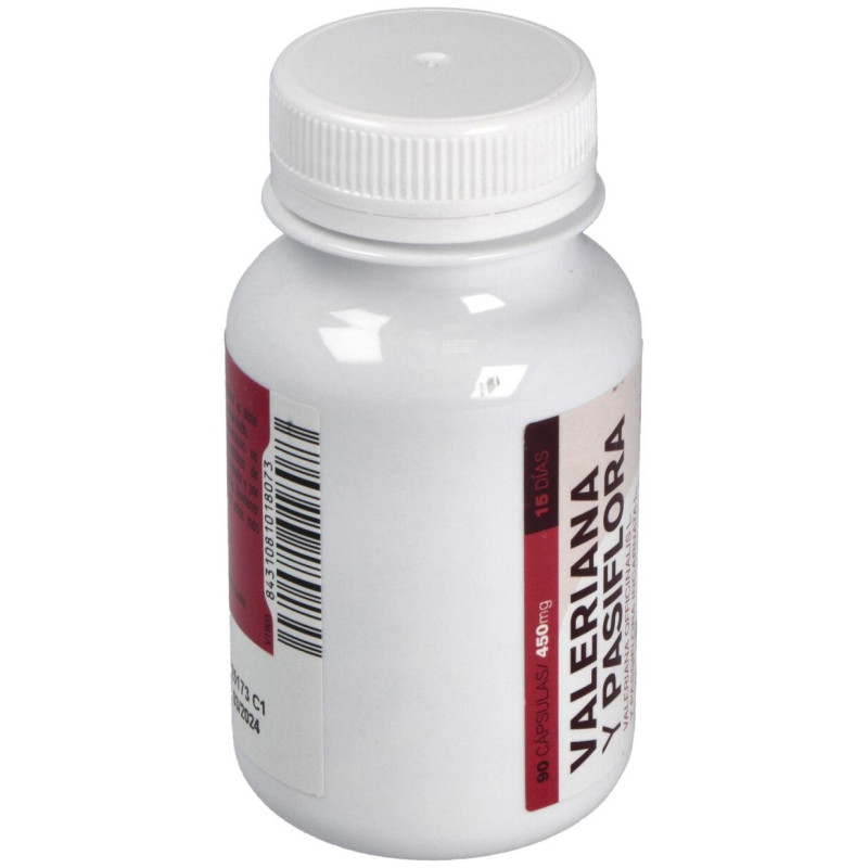Valeriana y Passiflora 450mg 60cáps - Ghf