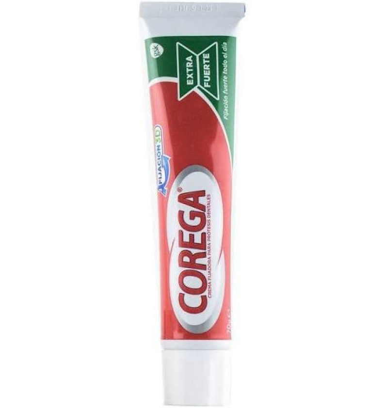 Corega Crema Extra Fuerte - Adhesivo Protesis Dental (75 ml) - Glaxosmithkline