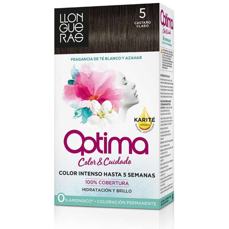 Optima Tinte de Cabello N5 Marrón Claro 1ud - Llongueras