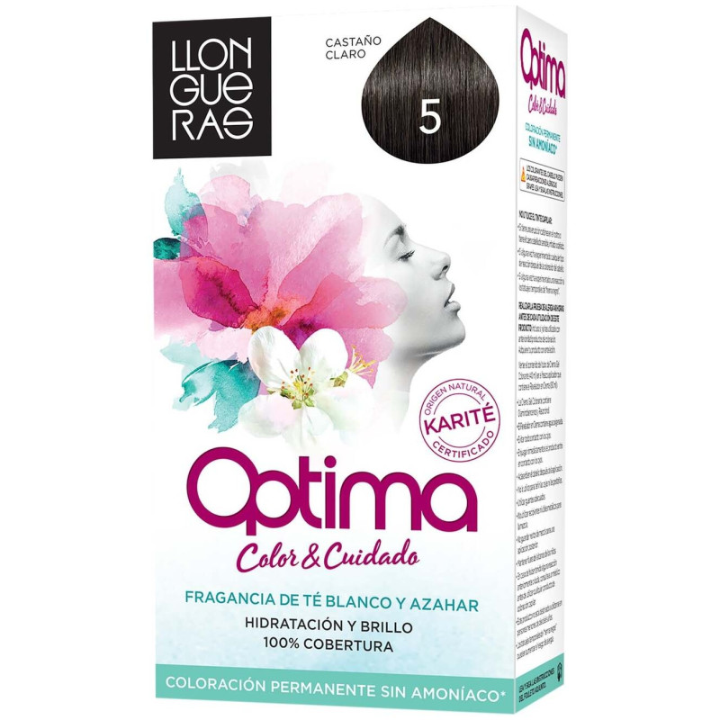 Optima Tinte de Cabello N5 Marrón Claro 1ud - Llongueras
