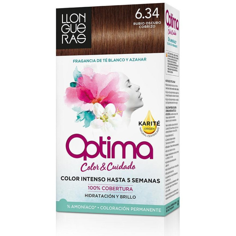 Optima Tinte de Cabello N6.34 Rubio Profundo 1ud - Llongueras