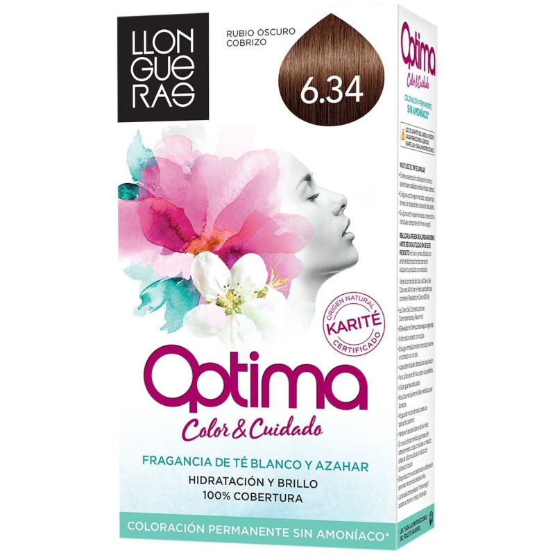 Optima Tinte de Cabello N6.34 Rubio Profundo 1ud - Llongueras