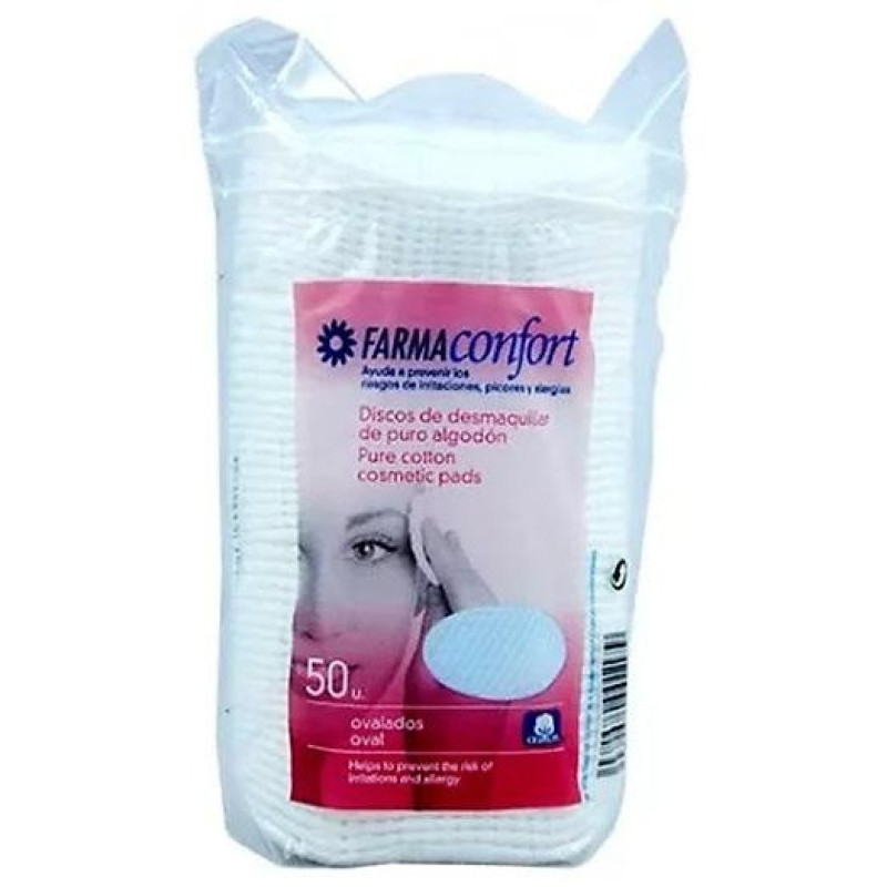Discos Ovalados Desmaquillantes 50u - Farmaconfort