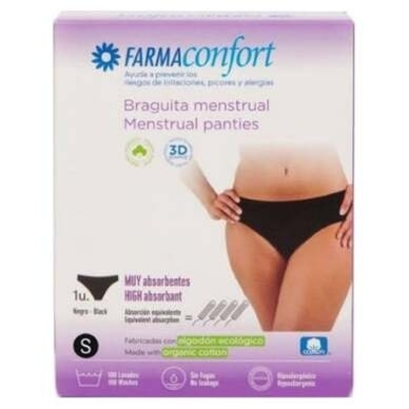 Braguitas Menstruales Talla S 1ud - Farmaconfort