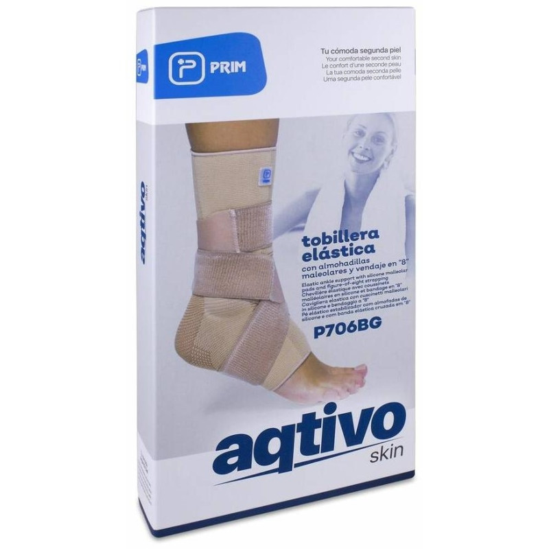 Prim Tobillera Elástica Con Almohadillas Y Vendaje En 8 Talla M P706Bg