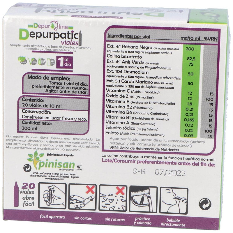 Depurpatic Unicadose 20viales - Pinisan