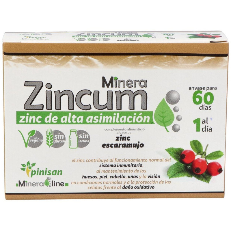 Minera Zincum 60caps - Pinisan