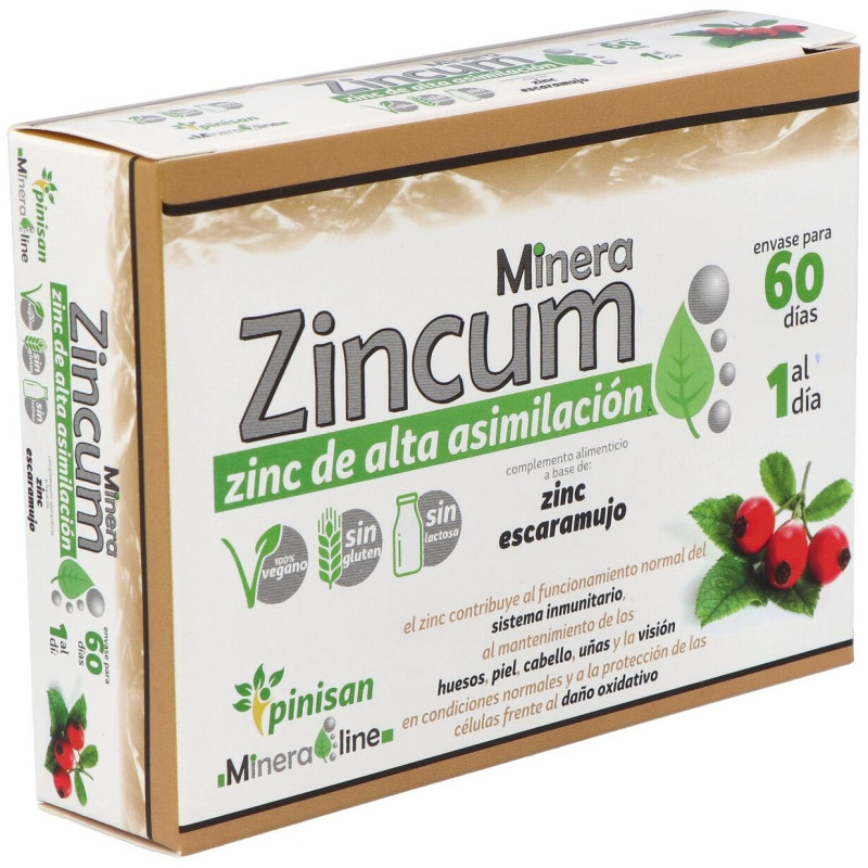 Minera Zincum 60caps - Pinisan