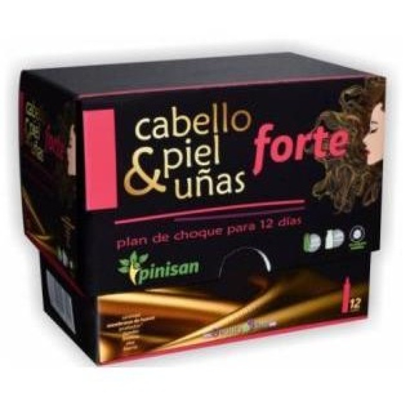 Cabello, Piel y Uñas Forte 12viales - Pinisan