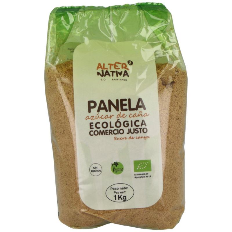 Alternativa3 Bio Azúcar de Caña Panela de Ecuador 1kg - Alternativa 3