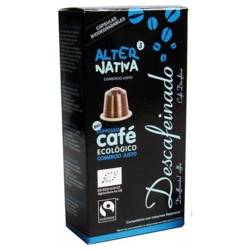 Alternativa3 Capsula Cafe Descafeinado Bio 50g - Alternativa 3
