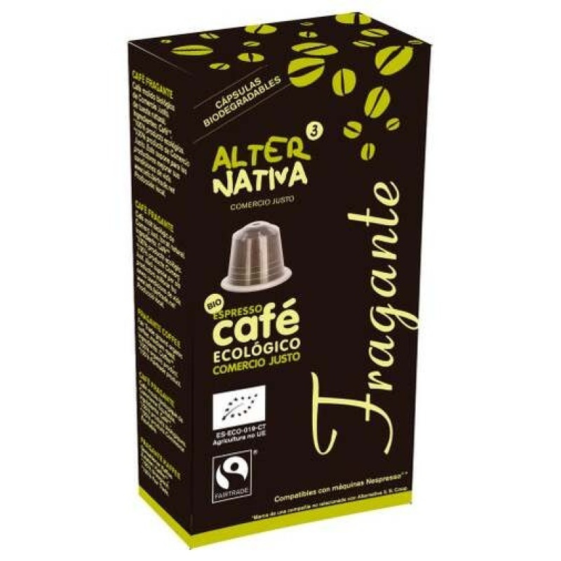 Cafe Fragante 10cápsulas Cafe Biodegradable. Eco - Alternativa 3