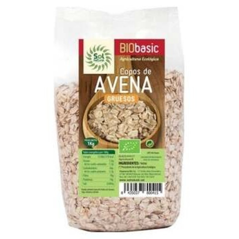 Copos de Avena Familiar Gruesos Integrales 1kg Bio - Solnatural