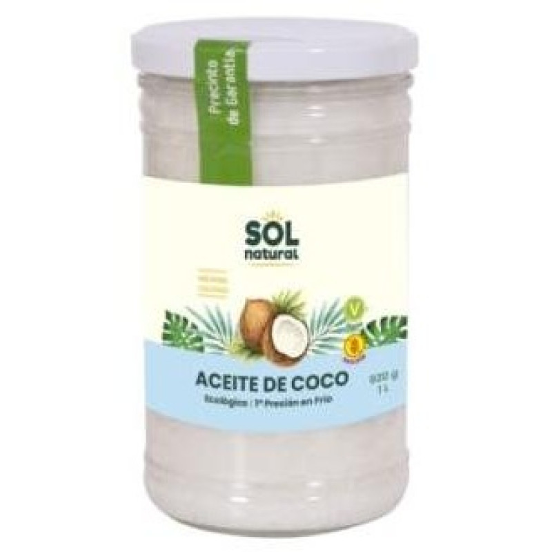 Aceite de Coco Vírgen Extra Bio 1l - Solnatural