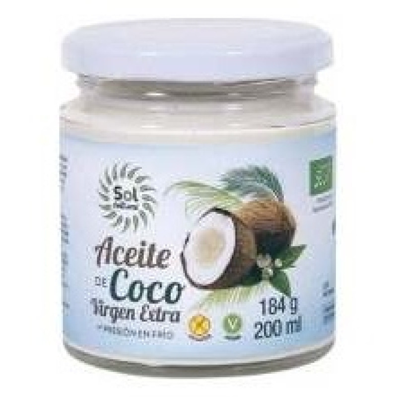 Aceite Coco Virg Extr Bio 200ml - Solnatural