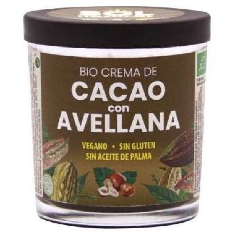 Sol Natural Crema Cacao Avellanas Bio 200g - Solnatural