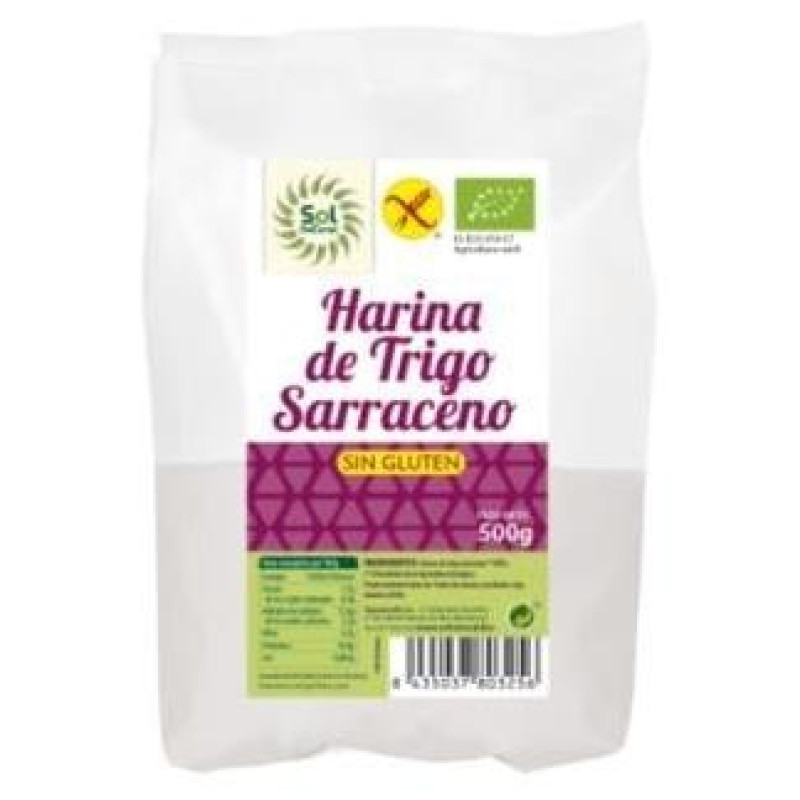 Sol Natural Harina Trigo Sarraceno sin Gluten Bio 500g - Solnatural