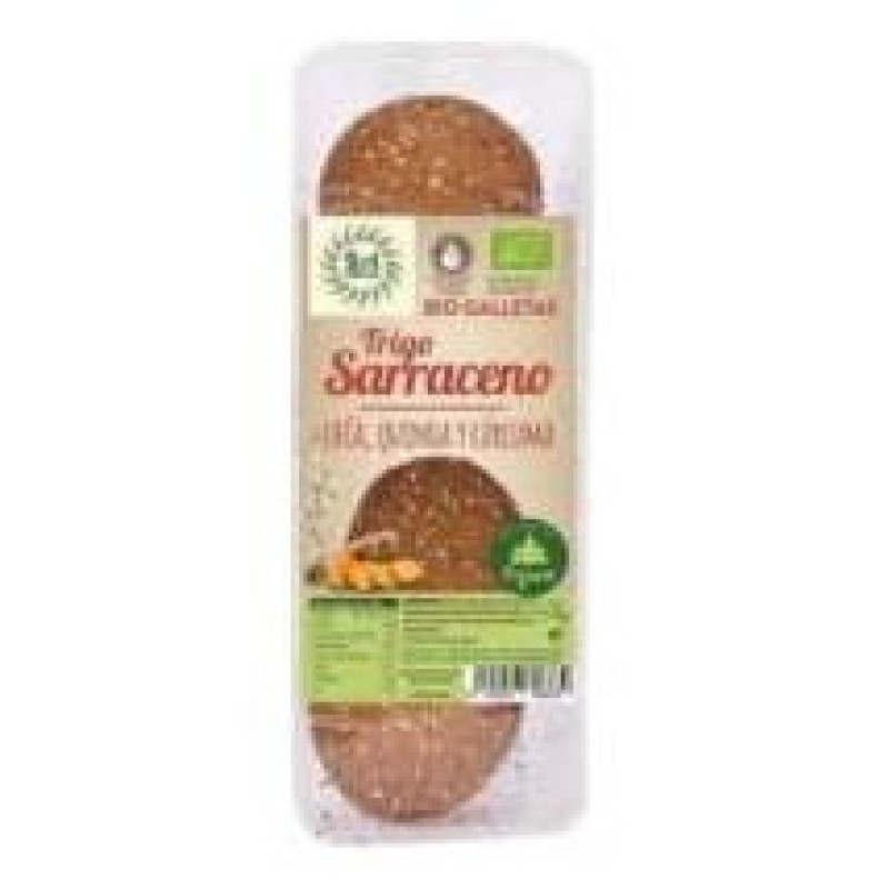 Galletas de Trigo Sarraceno Chia Quinoa 175gr. Bio - Solnatural