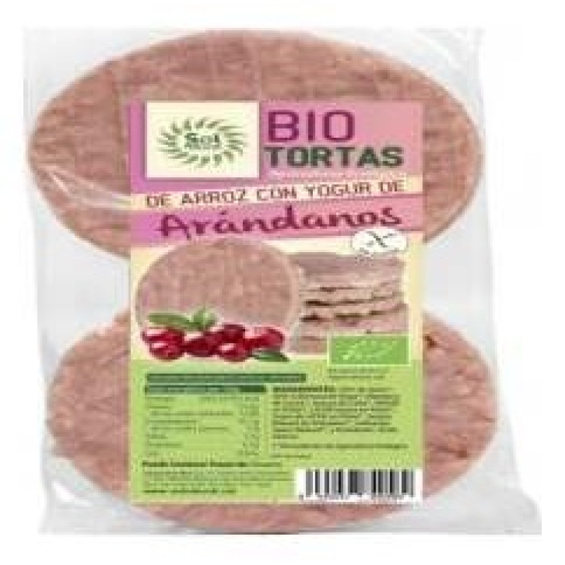 Tortas de Arroz con Yogur y Arandano 100gr. Bio - Solnatural
