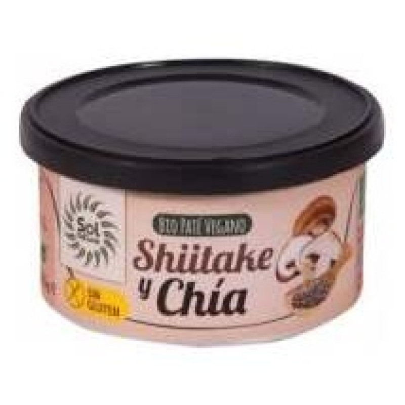 Pate Shiitake Chia Bio S/g 125g - Solnatural