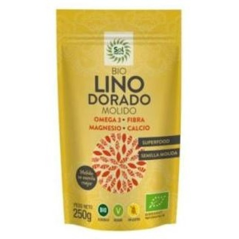Semillas de Lino Dorado Triturado 250gr. Bio - Solnatural