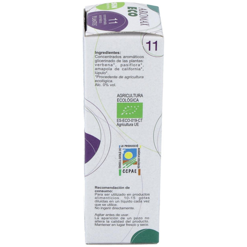 Plantis Aromax 11 Eco Sedante sin Alcohol 50ml - Artesania Agricola