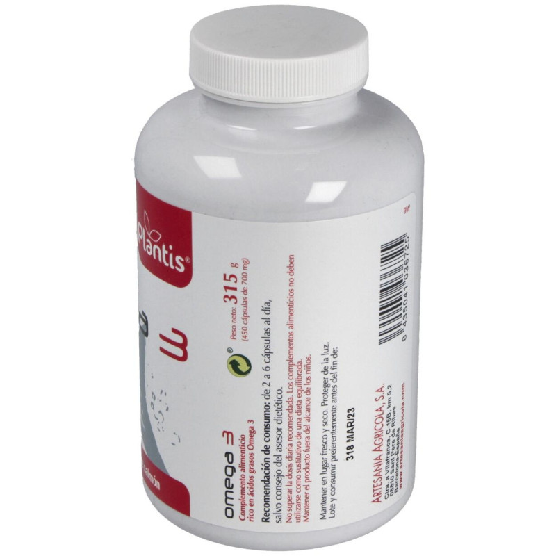 Omega 3 A.salmon 450 Perlas - Artesania Agricola