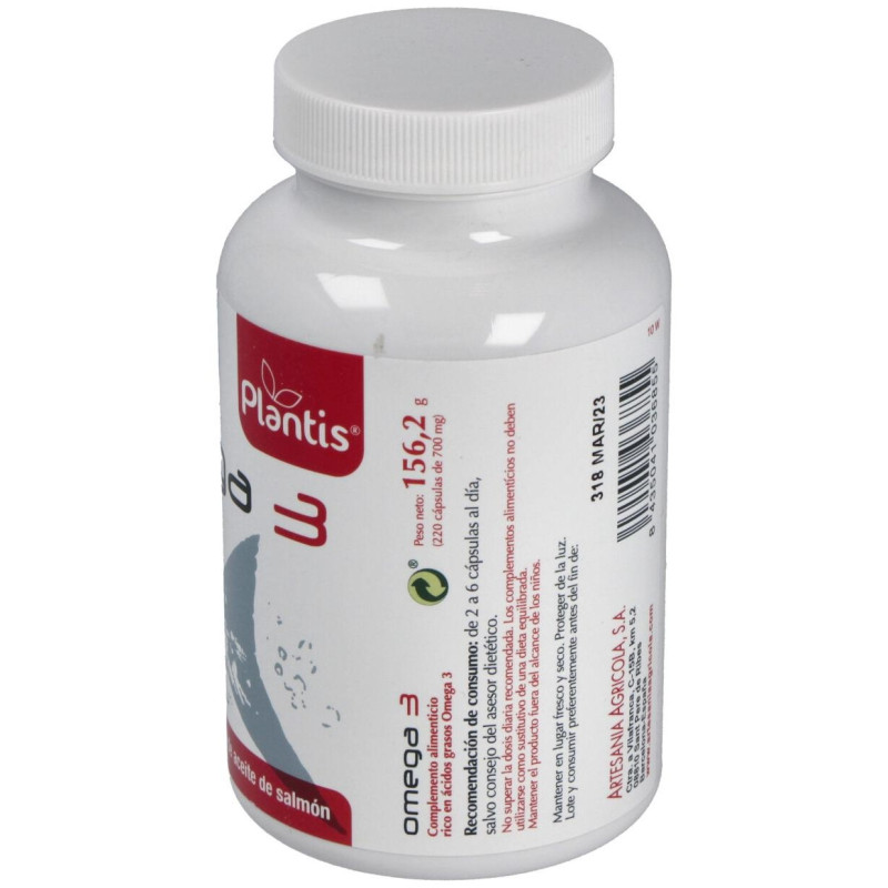 Plantis Omega 3 220 Perlas - Artesania Agricola