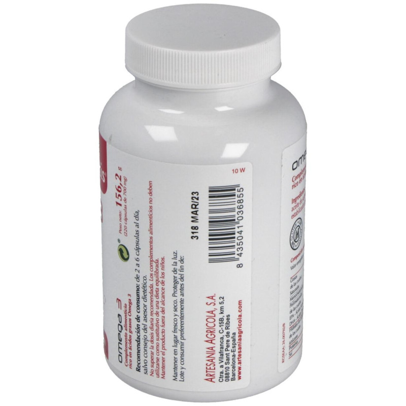 Plantis Omega 3 220 Perlas - Artesania Agricola