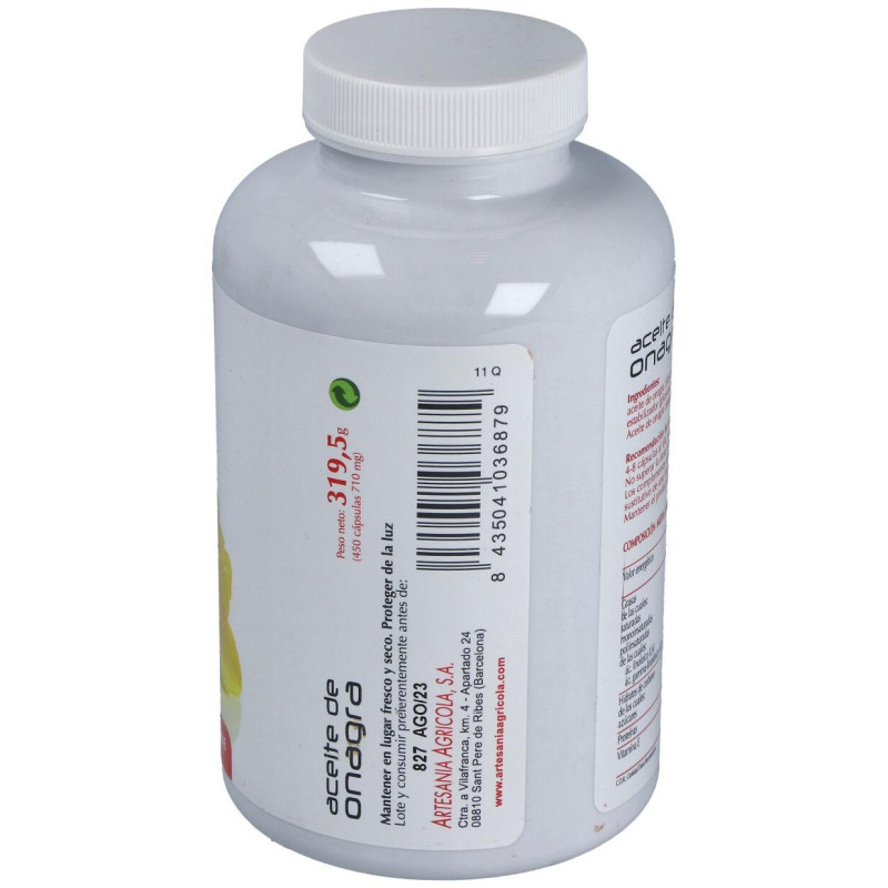 Plantis Aceite De Onagra 450 Perlas