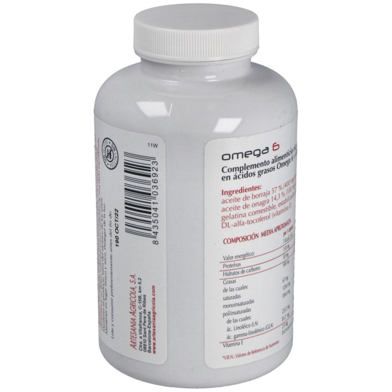 Omega 6 Onagra+Borraja 410 Perlas