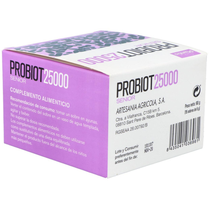 Plantis Probiot 25000 Senior 15x5g - Artesania Agricola