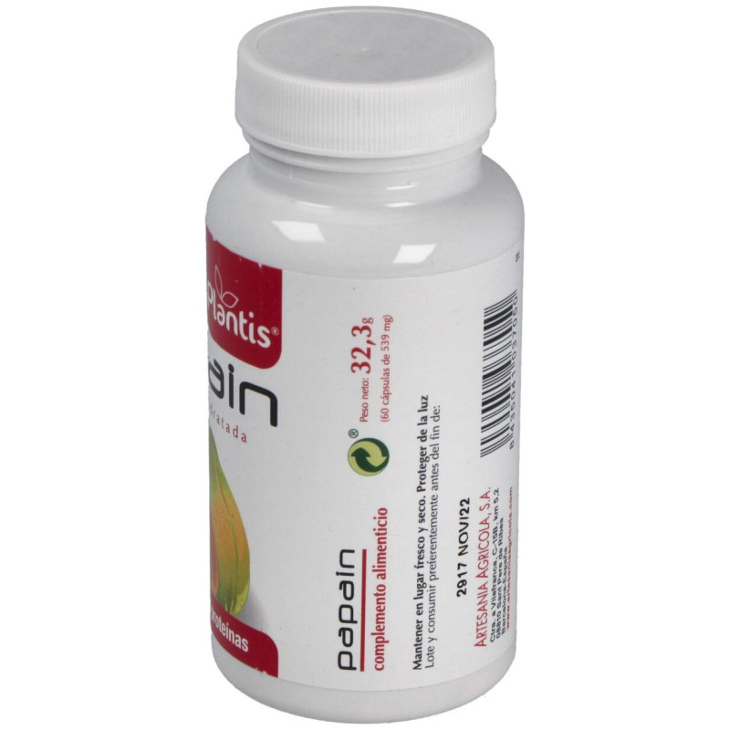 Papain Plantis 60cap - Artesania Agricola