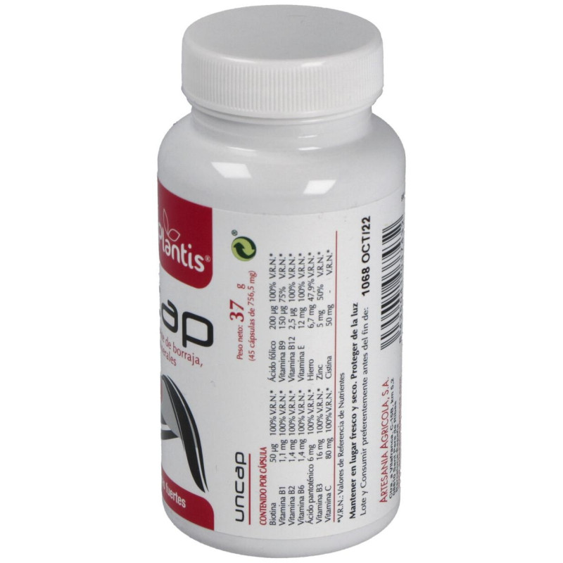 Plantis Uncap Cabello Uñas 45Caps