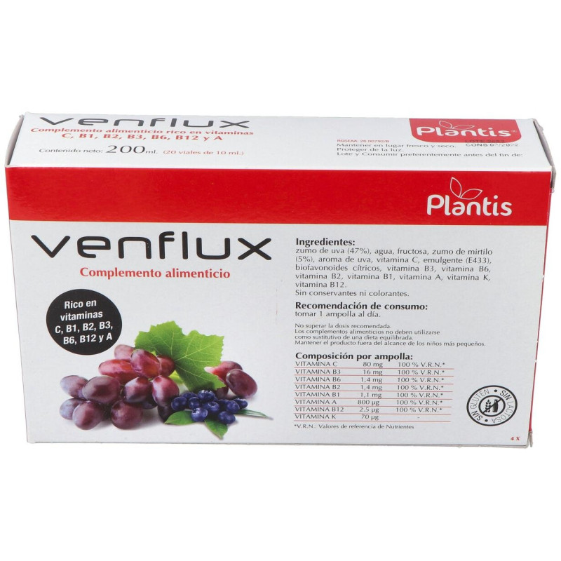 Plantis Venflux 20 Viales - Artesania Agricola