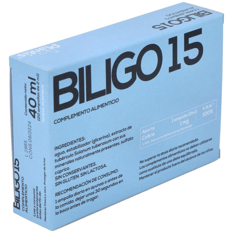 Biligo 15 20 Ampollas de 2 ml - Artesania Agricola