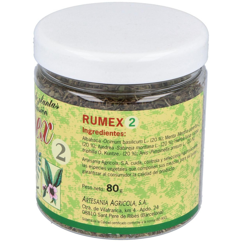 Rumex 2 Digestivo 80g - Artesania Agricola