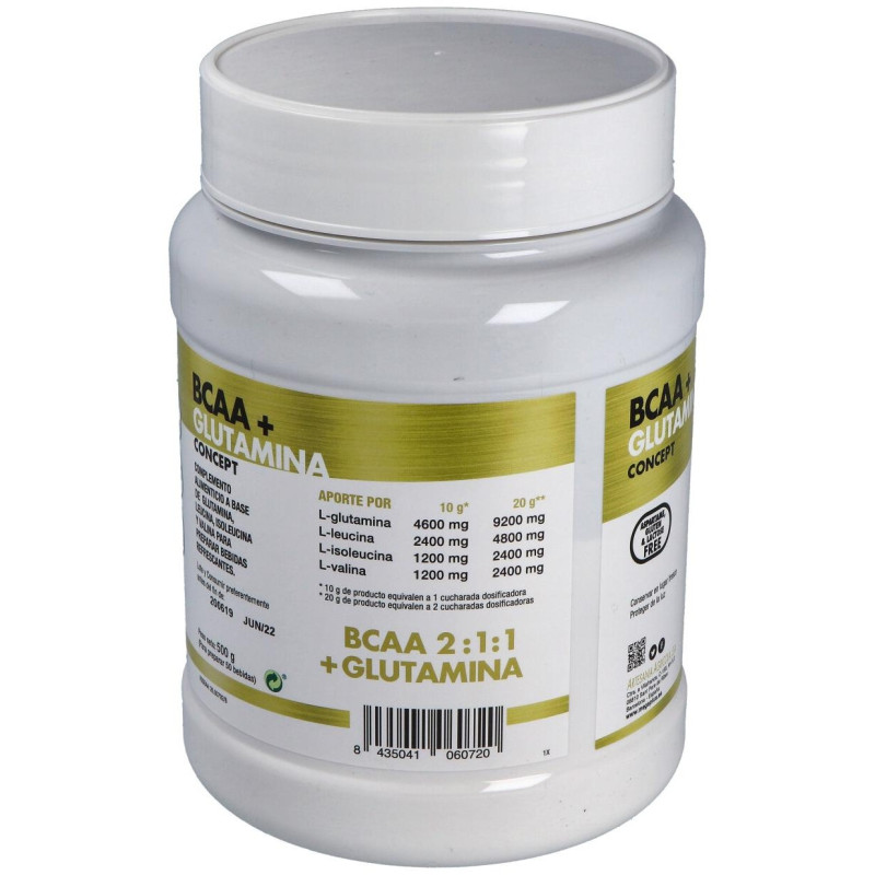 Bcaa+Glutamina Concept Limon 500Gr.