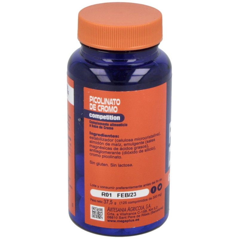 Megaplus Picolinato De Cromo 100Mg 125Comp