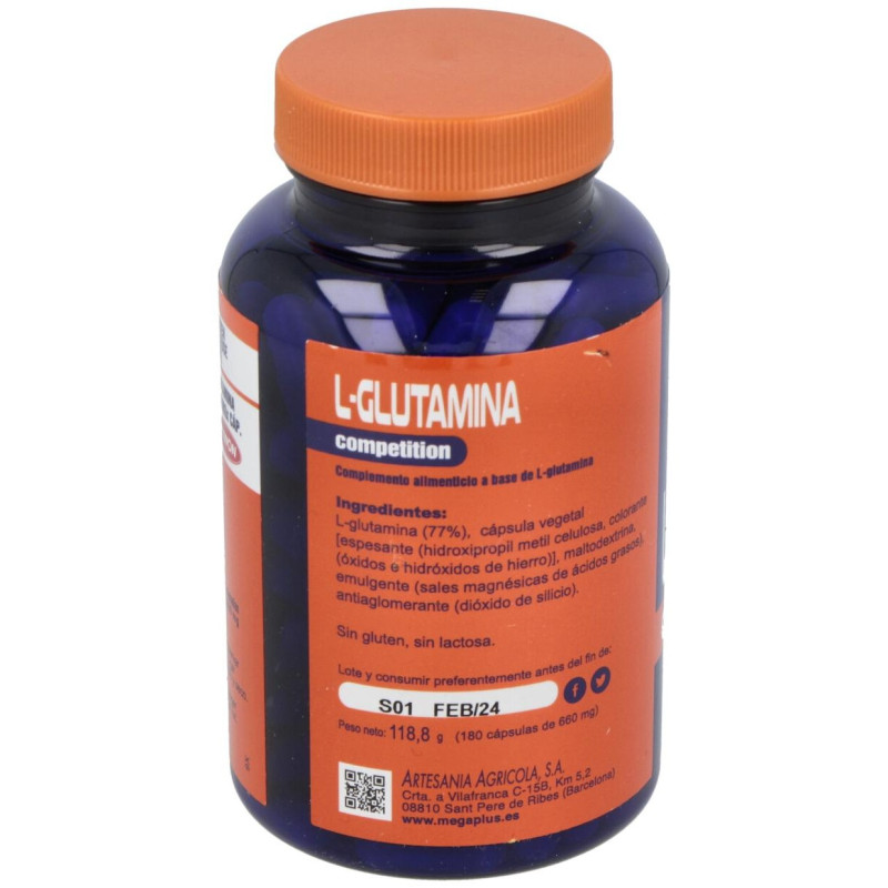 Mega Plus Glutamina Megaplus 180Comp