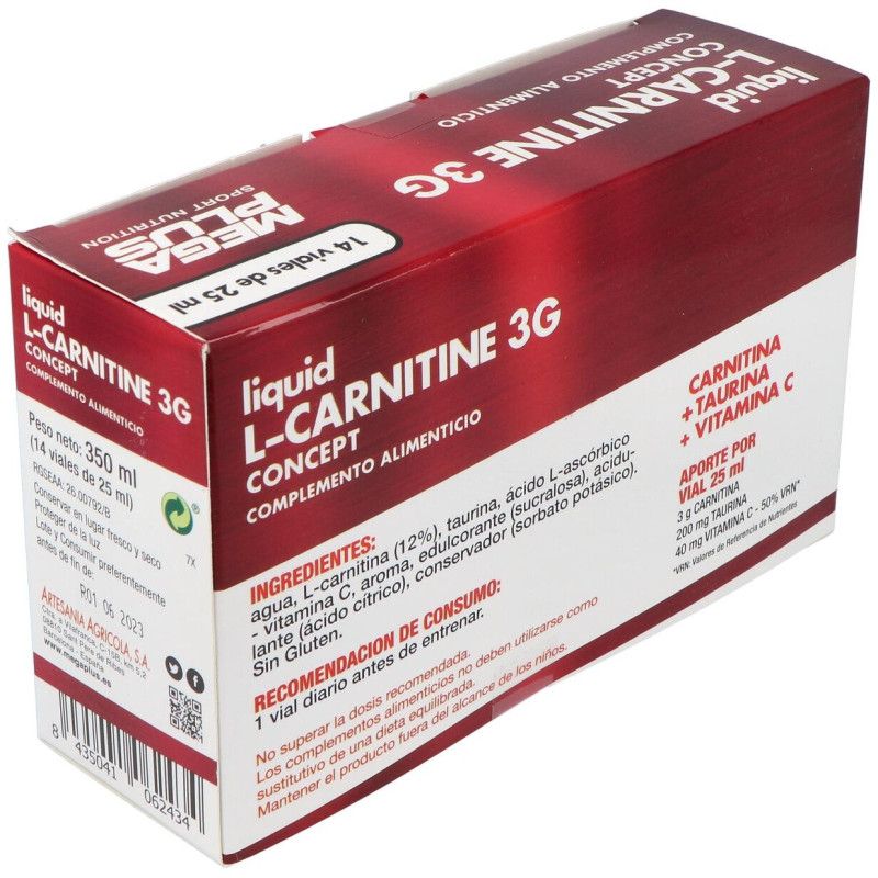 Mega Plus L-Carnitine Concept 14 Viales