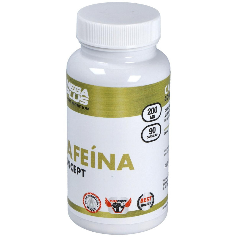 Cafeina Concept 200 mg 90 Cápsulas - Mega Plus