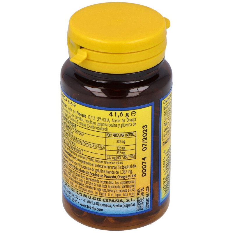 Omega 3 - 6 - 9 1000mg 30 Perlas - Nature Essential