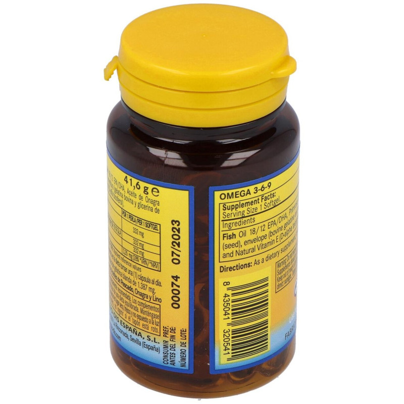 Omega 3 - 6 - 9 1000mg 30 Perlas - Nature Essential