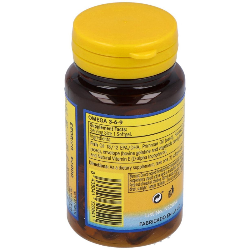 Omega 3 - 6 - 9 1000mg 30 Perlas - Nature Essential